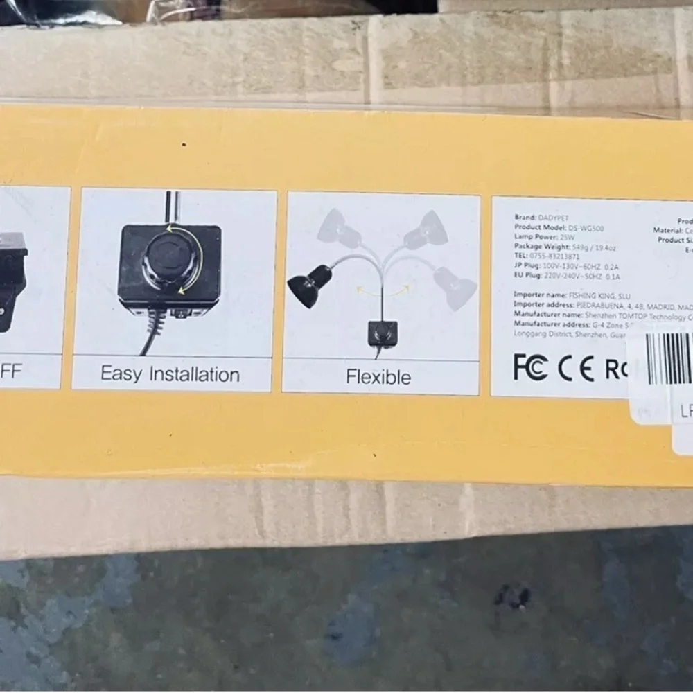 Dadypet Reptile Lamp Provides UVB3.0+UVA 25W 360 Degree US SELLER
